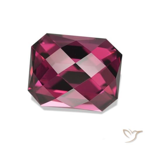 Grenat Rhodolite Pourpre moyen naturelle Octogone / coupe Émeraude, 2.32 ct, VS