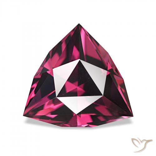 Grenat Rhodolite Violet rougeâtre naturelle Trillion, 2.20 ct, VVS