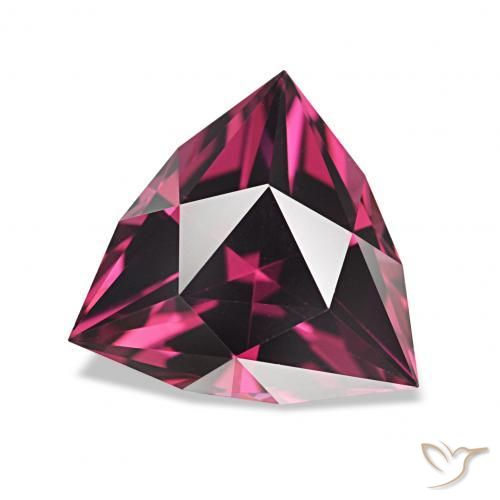 Grenat Rhodolite Violet rougeâtre naturelle Trillion, 2.20 ct, VVS