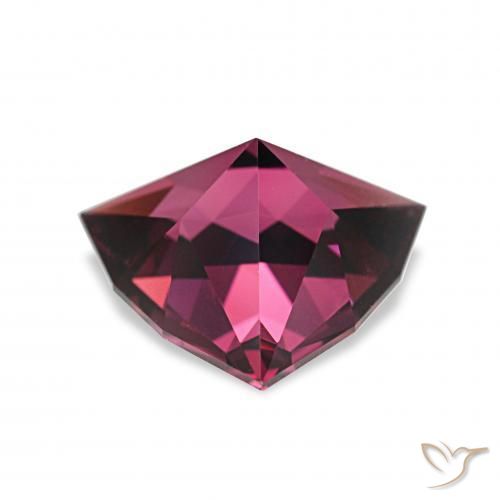 Grenat Rhodolite Violet rougeâtre naturelle Trillion, 2.20 ct, VVS