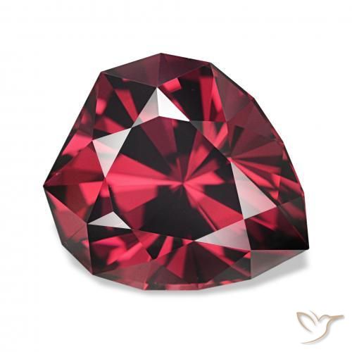 Grenat Rhodolite Rouge moyen naturelle Fantaisie, 4.13 ct, VVS