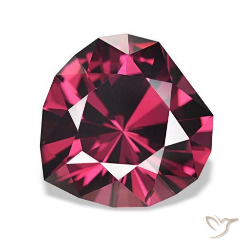 2.80ct Pourpre-Rouge Grenat Rhodolite, Fantaisie, VVS