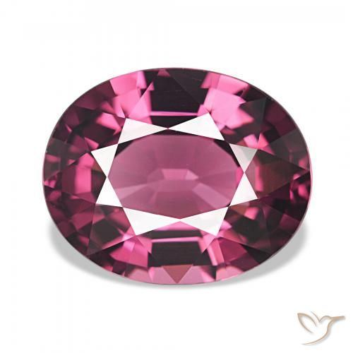 4.53ct Rouge framboises Grenat Rhodolite, ovale, VVS