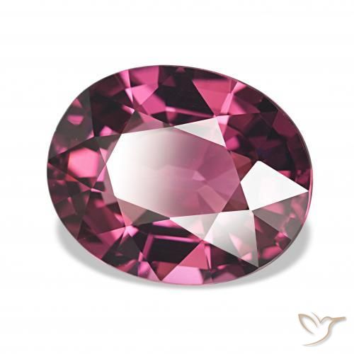 Grenat Rhodolite Rouge framboises naturelle ovale, 4.53 ct, VVS