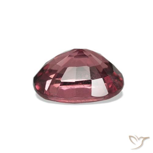 Grenat Rhodolite Medium Dark-Red naturelle ovale, 1.20 ct, VS