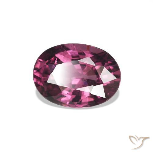 Grenat Rhodolite Pourpre foncé naturelle ovale, 0.99 ct, VS