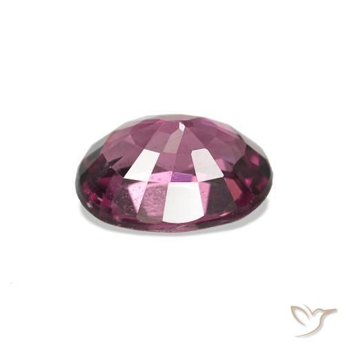 Grenat Rhodolite Pourpre foncé naturelle ovale, 0.99 ct, VS