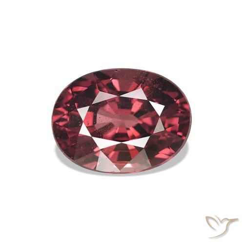1.11ct Rouge moyen Grenat Rhodolite Pierres précieuses, ovale, VS