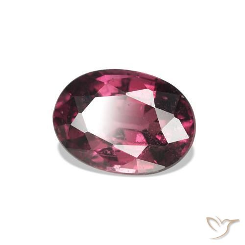 Grenat Rhodolite Violet rougeâtre naturelle Coupe ovale, 1.10 ct, VS-SI