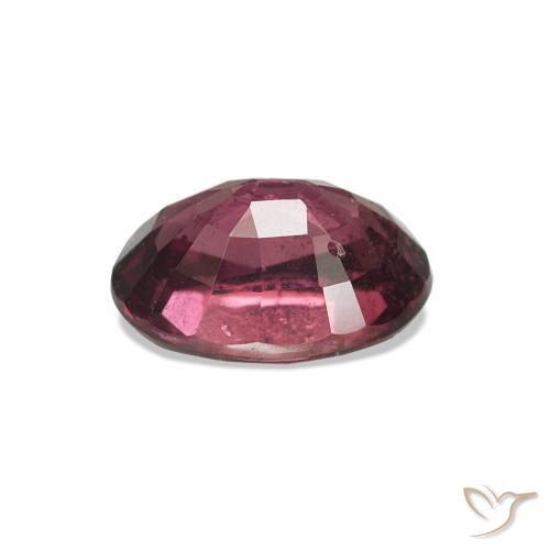 Grenat Rhodolite Violet rougeâtre naturelle Coupe ovale, 1.10 ct, VS-SI