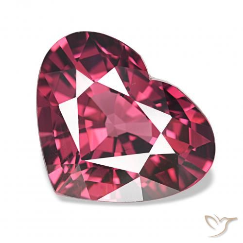 4.15ct Pourpre-Rouge Grenat Rhodolite, Cœur, VVS-VS