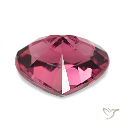 Grenat Rhodolite Pourpre-Rouge naturelle Cœur, 4.15 ct, VVS-VS