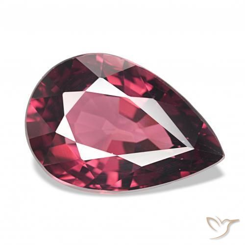 Grenat Rhodolite Pourpre-Rouge naturelle En forme de poire, 4.62 ct, VVS-VS