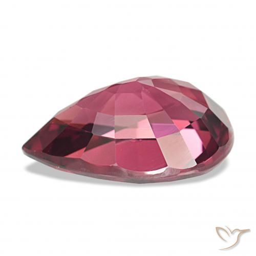 Grenat Rhodolite Pourpre-Rouge naturelle En forme de poire, 4.62 ct, VVS-VS