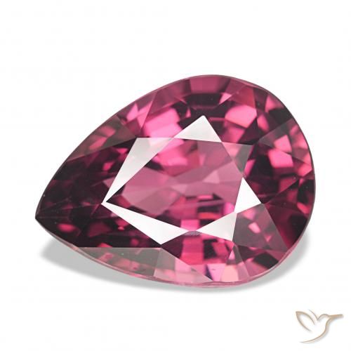 4.63ct Magenta profond Grenat Rhodolite, En forme de poire, VVS-VS