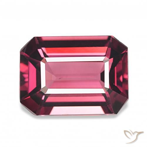 4.60ct Magenta profond Grenat Rhodolite, Taille émeraude, VVS-VS
