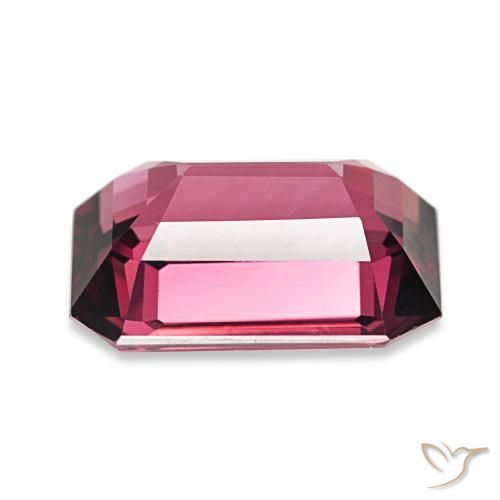 Grenat Rhodolite Magenta profond naturelle Octogone / coupe Émeraude, 4.60 ct, VVS-VS