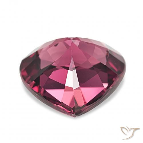 Grenat Rhodolite Violet rougeâtre naturelle Cœur, 4.03 ct, VVS-VS