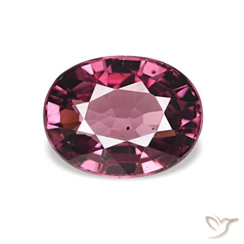 Grenat Rhodolite Rouge framboises naturelle ovale, 1.19 ct, VS