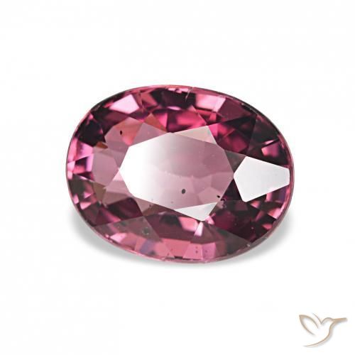 Grenat Rhodolite Rouge framboises naturelle ovale, 1.19 ct, VS