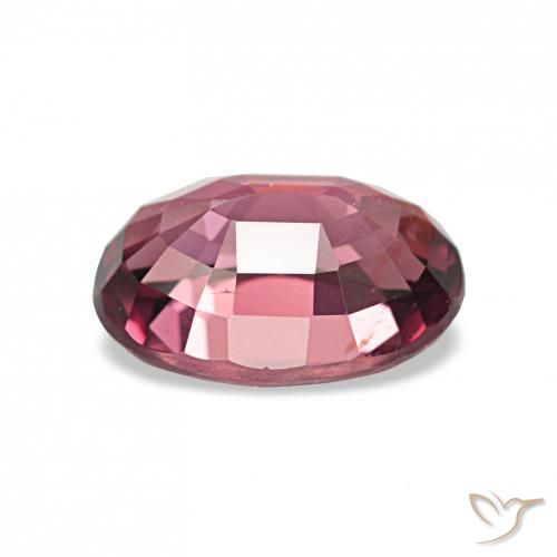Grenat Rhodolite Rouge moyen naturelle Coupe ovale, 1.05 ct, VS