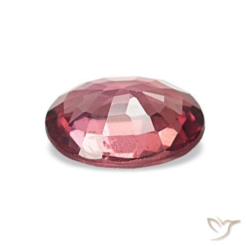 Grenat Rhodolite Rouge foncé naturelle ovale, 0.82 ct, VS