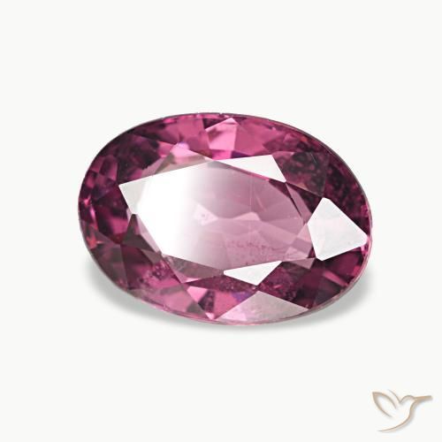 Grenat Rhodolite Pourpre intense naturelle ovale, 1.08 ct, VS