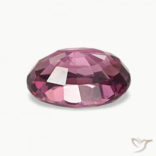 Grenat Rhodolite Pourpre intense naturelle ovale, 1.08 ct, VS