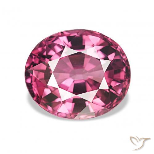 2.87ct Pourpre intense Grenat Rhodolite, ovale, VVS-VS