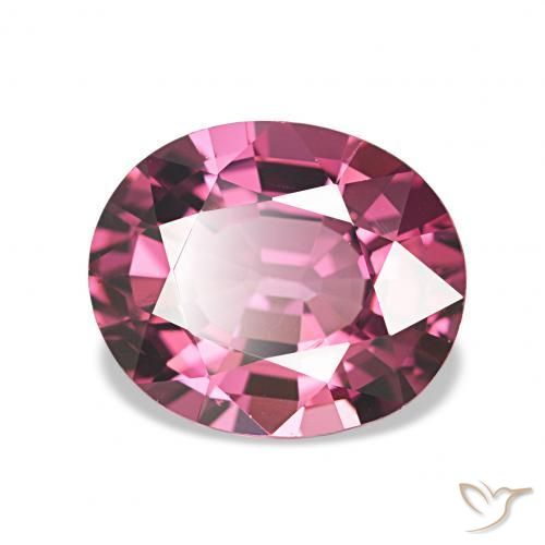 Grenat Rhodolite Rouge Rapberry naturelle ovale, 2.30 ct, VVS-VS