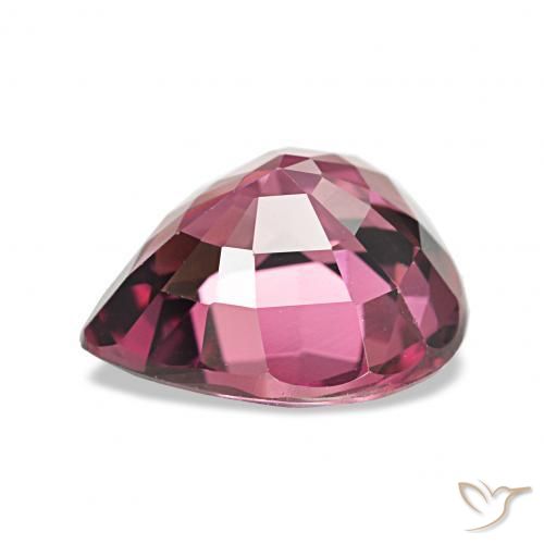 Grenat Rhodolite Pourpre intense naturelle En forme de poire, 2.64 ct, VVS