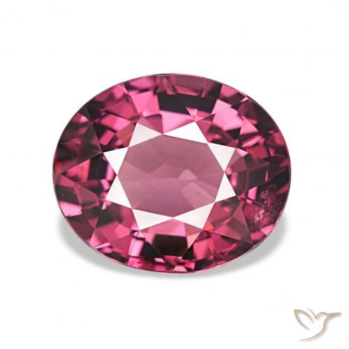 2.36ct Violet rougeâtre Grenat Rhodolite, ovale, VVS
