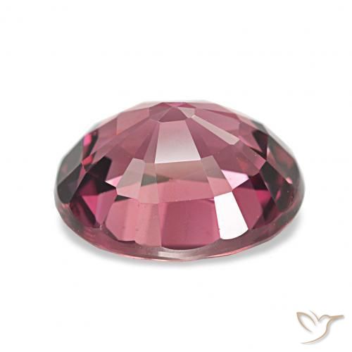 Grenat Rhodolite Violet rougeâtre naturelle ovale, 2.77 ct, VVS
