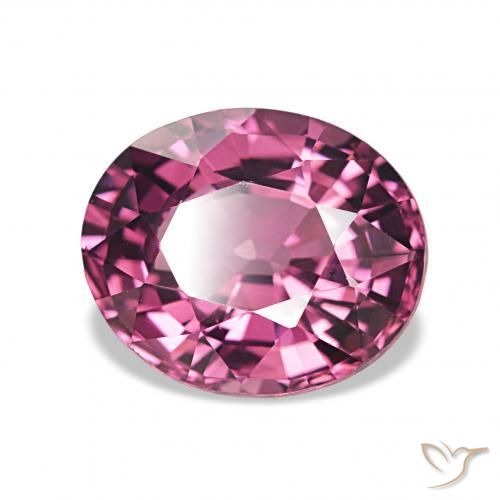 Grenat Rhodolite Pourpre intense naturelle ovale, 2.36 ct, VVS