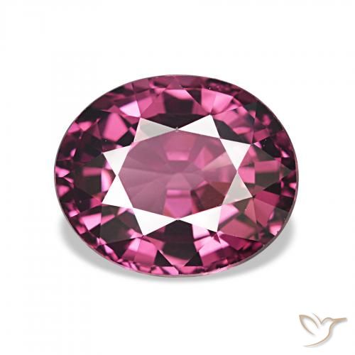 2.33ct Pourpre intense Grenat Rhodolite, ovale, VVS