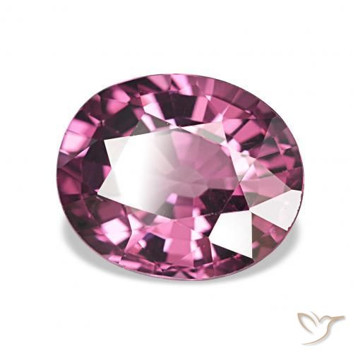 Grenat Rhodolite Pourpre intense naturelle ovale, 2.41 ct, VVS