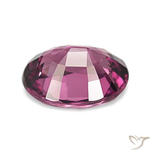 Grenat Rhodolite Pourpre foncé naturelle ovale, 2.15 ct, VVS