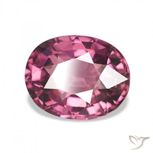 Grenat Rhodolite Pourpre intense naturelle ovale, 2.25 ct, VVS