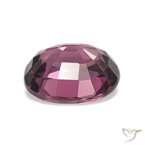 Grenat Rhodolite Pourpre vif naturelle Coupe ovale, 2.20 ct, VVS