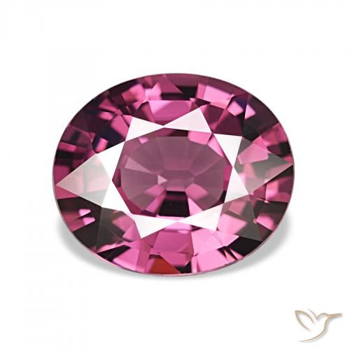 2.16ct Rouge Rapberry Grenat Rhodolite, ovale, VVS