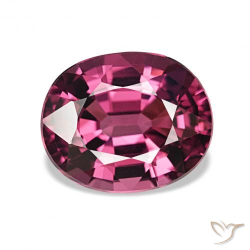 2.76ct Violet rougeâtre Grenat Rhodolite, ovale, VVS