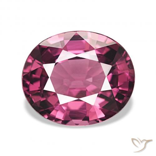 2.78ct Pourpre foncé Grenat Rhodolite Pierres précieuses, ovale, VVS