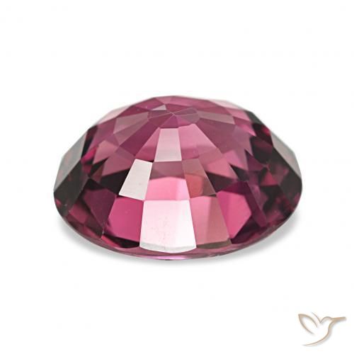 Grenat Rhodolite Rouge framboises naturelle ovale, 2.64 ct, VVS
