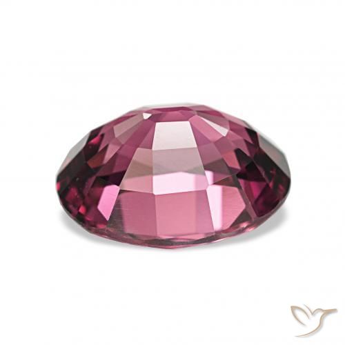 Grenat Rhodolite Rouge Rapberry naturelle ovale, 2.42 ct, VVS