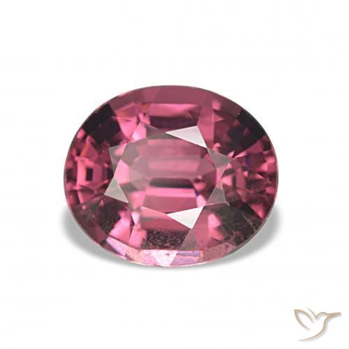 Grenat Rhodolite Pourpre-Rouge naturelle ovale, 2.66 ct, VS