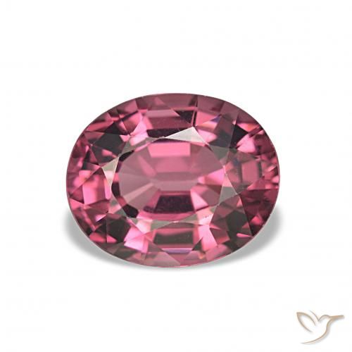 Grenat Rhodolite Pourpre-Rouge naturelle ovale, 2.46 ct, VS