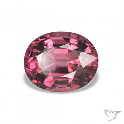Grenat Rhodolite Pourpre-Rouge naturelle ovale, 2.46 ct, VS