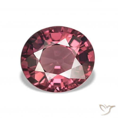 Grenat Rhodolite Rouge écarlate naturelle ovale, 2.85 ct, VS