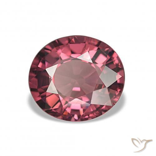 Grenat Rhodolite Rouge écarlate naturelle ovale, 2.85 ct, VS