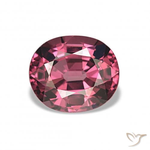 Grenat Rhodolite Magenta profond naturelle ovale, 2.65 ct, VVS-VS